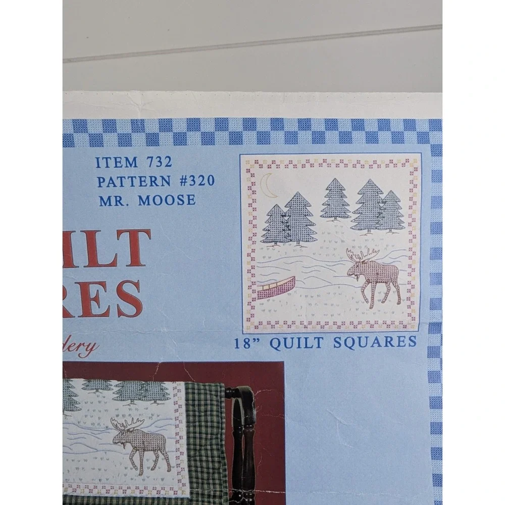 Vintage Jack Dempsey Quilt Square 6 Squares 18